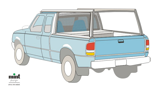 Pickup Truck Utility Rack Accessory - Concept B