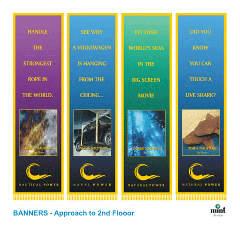 digital banners for science center graphics