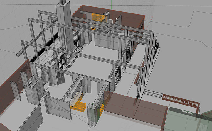 3D Room analysis of Timberframe house.