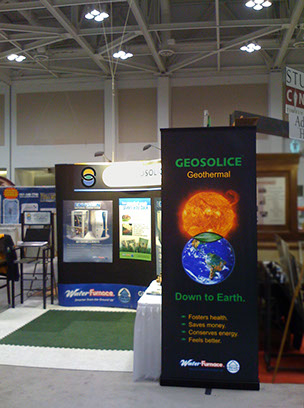 Trade Show graphic display bringing logo and identity to life.